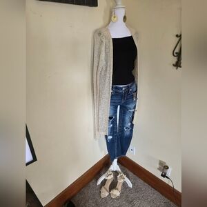 ☆ Full Outfit 》Knit Cardigan, Black Tank, Miss Me Jeans, Shoes & Jewelry